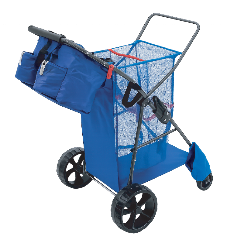 Blue beach cart